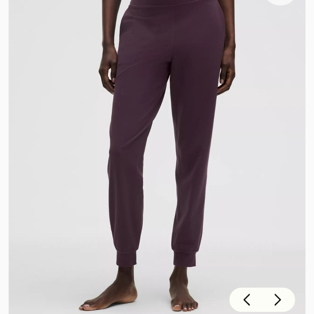 lululemon align high rise jogger black plum